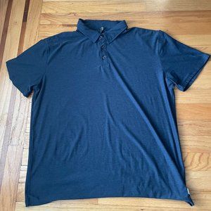Vuori Strato Tech Polo, Men's, Large, Navy Heather